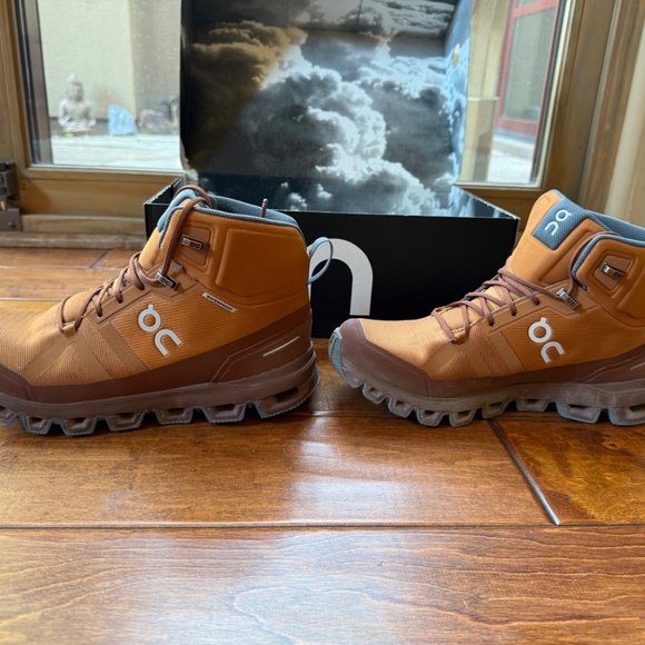 On Cloud-Cloudrock Waterproof Mid Hiking Boot-Pecan color-Women’s 8.5 - Picture 5 of 7
